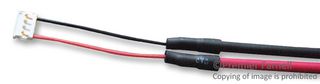 AMPHENOL PT02C12-3P Cable Assembly, Wire to Board 4 Position Plug, Free End, 18 ", 458 mm, Black, Red