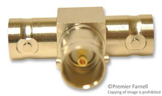 MUELLER ELECTRIC BU-P6738 RF / Coaxial Adapter, BNC, Jack, BNC, Jack, Jack, Tee Adapter, 75 ohm