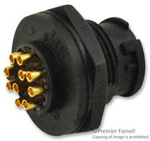 AMPHENOL LTW BU-10PMMS-LC7001 Circular Connector, Standard Circular Connector, Standard (B) Series, Panel Mount Plug, 10 Contacts