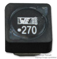 WURTH ELEKTRONIK 7447798271 Power Inductor (SMD), 27 µH, 4.3 A, Shielded, 3.1 A, WE-PDF Series