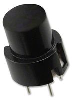 GRAYHILL 34A4P11B1M1QT Pushbutton Switch, KS Series, SPST-NO, Off-(On), Round, Black