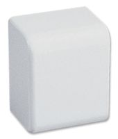 PANDUIT ECFX5IW-X Raceway Duct Fitting, End Cap, ABS (Acrylonitrile Butadiene Styrene), Off White, 25.4 mm, 28.2 mm