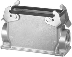 AMPHENOL SINE/TUCHEL C146 10N024 600 1 Heavy Duty Connector, M25 Dual Side Entry, Low Profile, Base, Panel Mount, Side Entry