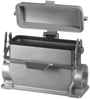 AMPHENOL SINE/TUCHEL C146 10N024 806 2 Heavy Duty Connector, M32 Single Side Entry, Cover, High Profile, Base, Panel Mount