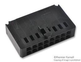 AMP - TE CONNECTIVITY 102387-3 Connector Housing, AMPMODU Mod IV Series, Receptacle, 16 Positions, 2.54 mm