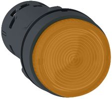 SCHNEIDER ELECTRIC XB7NW35B1 Industrial Pushbutton Switch, Harmony XB7 Series, 22 mm, SPST-NO, Momentary, Round Raised, Orange