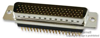 MULTICOMP SPC15386 D Sub Connector, HD78, 78 Contacts, Plug, Solder, DD, Metal Body