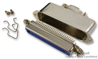 NORCOMP 171-009-203L021 I/O Connector, 50 Contacts, Receptacle, Centronics, Solder, Cable Mount
