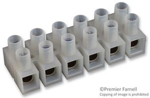 WIELAND ELECTRIC 21.341.3653.0 Panel Mount Barrier Terminal Block, Eurostyle, 2 Row, 6 Positions, 22 AWG, 6 AWG, 14.5 mm, 57 A