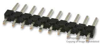 AMPHENOL COMMUNICATIONS SOLUTIONS 69190-410HLF Pin Header, Board-to-Board, 2.54 mm, 1 Rows, 10 Contacts, Through Hole