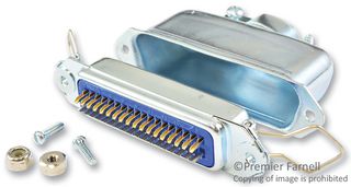 WELLER ML200 I/O Connector, 36 Contacts, Receptacle, Micro D, Solder, 57 Series, Cable Mount