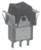 ELECTROSWITCH B127J60ZQ22P Rocker Switch, Non Illuminated, SPDT, On-Off-On, Black, Panel Mount, 6 A