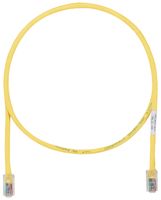 PANDUIT NK6PC3YLY Network Cable, Cat6/Class E, RJ45 Plug, RJ45 Plug, 914.4 mm, 3 ft, Yellow, NetKey Series