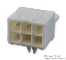 TE CONNECTIVITY - AMP 770969-1 Pin Header, Wire-to-Board, 4.14 mm, 2 Rows, 6 Contacts, Through Hole Right Angle