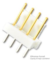 AMP - TE CONNECTIVITY 3-641215-4 Pin Header, Wire-to-Board, 2.54 mm, 1 Rows, 4 Contacts, Through Hole Straight, MTA-100 Series