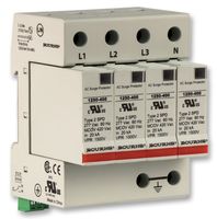 BOURNS 1250-3S-400 Surge Protector, DIN Rail, Mains Surge Protector, 3 Pole, Type 2 & 4, 50 kA, 420 VAC, DIN Rail