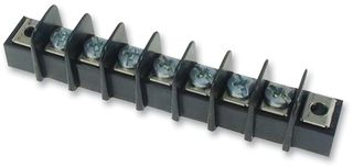 MOLEX 38720-0207 Panel Mount Barrier Terminal Block, 1 Row, 7 Positions, 24 AWG, 12 AWG, 9.53 mm, 25 A