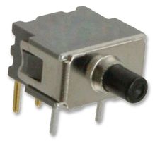 TE CONNECTIVITY - ALCOSWITCH 1825174-3 Pushbutton Switch, APA Series, SPDT, Momentary, Round Plunger, Black