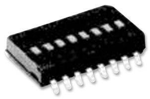ALCOSWITCH - TE CONNECTIVITY GDH08SATR04 DIP / SIP Switch, Recessed Rocker, 8 Circuits, Rocker, Surface Mount, SPST, 24 V, 25 mA