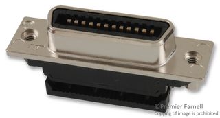 TE CONNECTIVITY - AMP 5554434-1 D Sub Connector, Receptacle, CHAMP Series, 24 Contacts, IDC / IDT