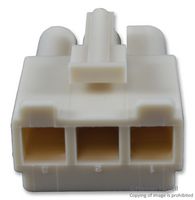 MOLEX 19-09-1036 Connector Housing, UL 94V-0, Standard .093" 3191 Series, Receptacle, 3 Positions, 6.7 mm