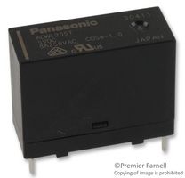 PANASONIC ADW1205TW Power Relay, SPST-NO, 5 VDC, 8 A, DW Series, Through Hole, Latching Dual Coil
