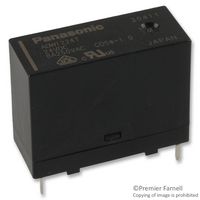PANASONIC ADW1224TW Power Relay, SPST-NO, 24 VDC, 8 A, DW Series, Through Hole, Latching Dual Coil