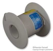 ALPHA WIRE 3050/1 WH005 Wire, Hook Up, PVC, White, 24 AWG, Solid, 30.5 m
