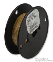 BELDEN 83009 004100 Wire, Hook Up, Hi Temp, UL1371, PTFE, Yellow, 18 AWG, 19 x 30AWG, 100 ft