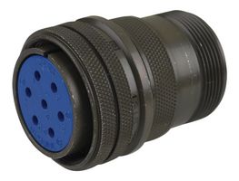 AMPHENOL INDUSTRIAL 97-3106A-24-2S Circular Connector, 97 Series, MIL-DTL-5015 Series, Straight Plug, 7 Contacts, Solder Socket