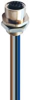 LUMBERG AUTOMATION RKF 4-693/3M Sensor Cable, M12 Receptacle, Free End, 4 Positions, 3 m, 9.84 ft, RKF Series