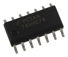 ONSEMI 74VHC74M Flip-Flop, with Set and Reset, Complementary, Positive Edge, 74VHC74, D, 6.1 ns, 170 MHz, 8 mA