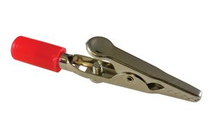 HOFFMAN PRODUCTS T115SR Alligator Clip, 12.93 mm, 10 A, Red