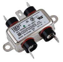 TE CONNECTIVITY - CORCOM 10EH1 Power Line Filter, Chassis, Medical, 250 VAC, 10 A, Single Phase, 1 Stage, Chassis Mount