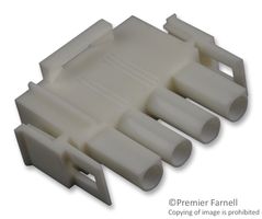 MOLEX 50-84-1045 Connector Housing, Natural, UL 94V-0, MLX 42021 Series, Plug, 4 Positions, 6.35 mm