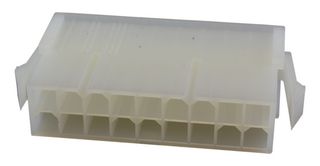 MOLEX 39-01-2181 Connector Housing, UL 94V-2, Mini-Fit Jr. 5559 Series, Plug, 18 Positions, 4.2 mm