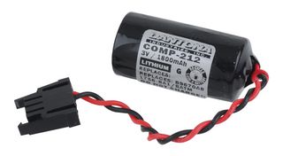 DANTONA INDUSTRIES BL-3104-38216 Battery, 3 V, Lithium, 1.8 Ah, Connector, 1