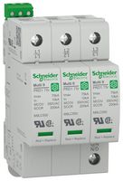 SCHNEIDER ELECTRIC M9L53480 Surge Protector, Surge Arrester, 3 Pole, Type 1, 75 kA, 480 V, DIN Rail