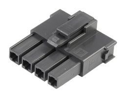 MOLEX 200456-1214 Connector Housing, Mega-Fit 200456 Series, Receptacle, 4 Positions, 5.7 mm