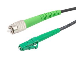 L-COM FCA-SFCALCAS10 Fiber Optic Cable, Singlemode, 1 Fibers, 9µm / 125µm, FC Simplex to LC Simplex, 32.8ft