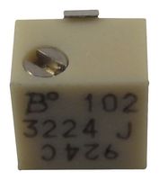 BOURNS 3224J-1-103E Trimmer, Multi Turn, Cermet, Side Adjust, 10 kohm, Surface Mount, 12 Turns