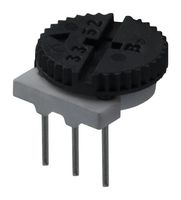BOURNS 3352T-1-203LF Trimmer, 8.89mm Dia, Single Turn, Cermet, Top Adjust, 20 kohm, Through Hole, 1 Turns