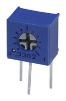 BOURNS 3362S-1-103LF Trimmer, Single Turn, Cermet, Side Adjust, 10 kohm, Through Hole, 1 Turns