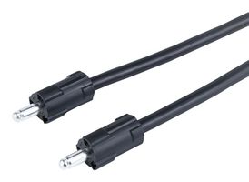 MOLEX 228974-3111 Cable Assembly, HyperQube Plug to HyperQube Plug, 1 Positions, 1 Row, 1 m, 3.3 ft