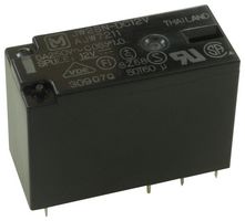 General Purpose Relay, JW Series, Power, Non Latching, DPDT, 12 VDC, 5 A