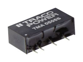 TRACO POWER TMA 1512D Isolated Through Hole DC/DC Converter, ITE, SIP, 1:1, 1 W, 2 Output, 12 V