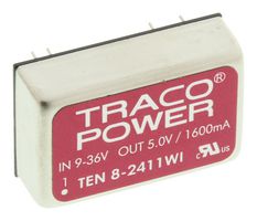 TRACO POWER TEN 8-2411WI Isolated Through Hole DC/DC Converter, ITE, DIP, 4:1, 8 W, 1 Output, 5 V
