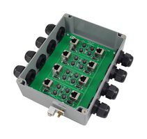 L-COM AL-CAT5W-4 Surge Protector, Lightning Surge Protector, 4 Ports, Wall