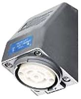 HUBBELL WIRING DEVICES HBL2810AR Power Entry Connector, Power Entry, 30 A, Grey, PBT (Polybutylene Terephthalate) Body, 208 V