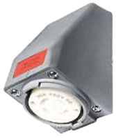 HUBBELL WIRING DEVICES HBL2730AR Power Entry Connector, 30 A, Grey, 480 V